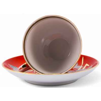 Чайная пара Мальва Барановский ф.з. 1970-е гг. Барановский фарфоровый завод им. Ленина 1970-гг