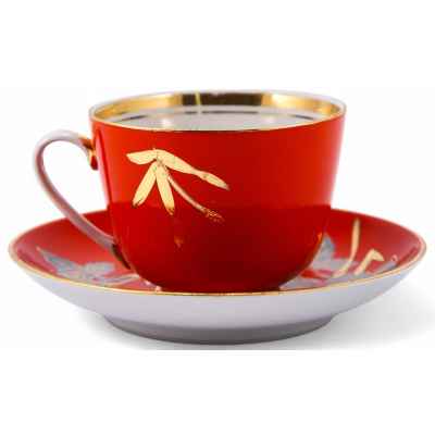 Чайная пара Мальва Барановский ф.з. 1970-е гг. Барановский фарфоровый завод им. Ленина 1970-гг