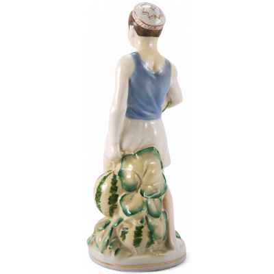 Скульптура «Мальчик с арбузами» Городницкий фарфоровый завод, Украина 1955-1959 гг