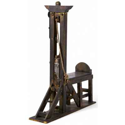 Кабинетная модель гильотины, Европа нач. 20 в Европа XIX век