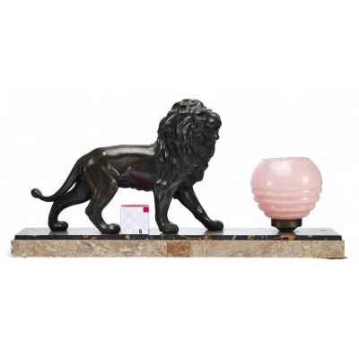 Настольная лампа «Лев» Европа Вторая четверть XX века