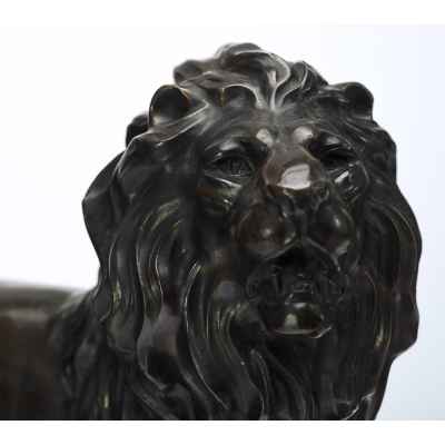 Настольная лампа «Лев» Европа Вторая четверть XX века