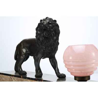 Настольная лампа «Лев» Европа Вторая четверть XX века