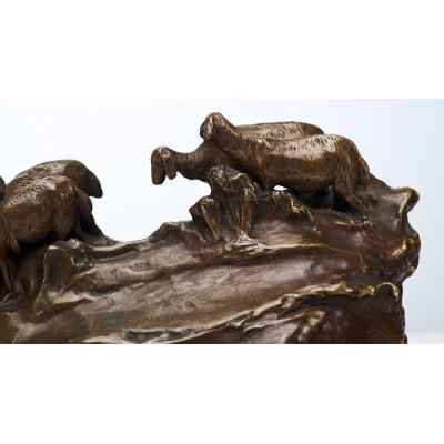 Скульптурная композиция «На водопое» Европа конец XIX — начало XX вв