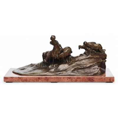 Скульптурная композиция «На водопое» Европа конец XIX — начало XX вв