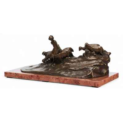Скульптурная композиция «На водопое» Европа конец XIX — начало XX вв