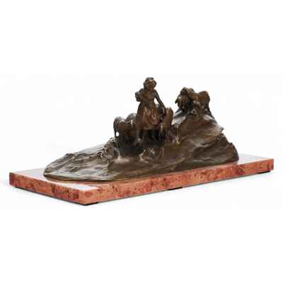 Скульптурная композиция «На водопое» Европа конец XIX — начало XX вв