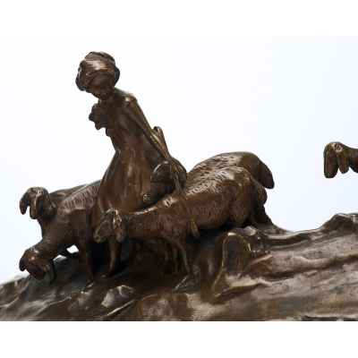 Скульптурная композиция «На водопое» Европа конец XIX — начало XX вв