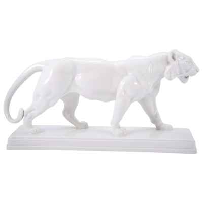 Скульптура Идущая львица фарфор, Берлинская корлев. мануф. (Berlin Royal P. M.) 34х18 см. Берлинская королевская фарфоровая мануфактура Середина XX века