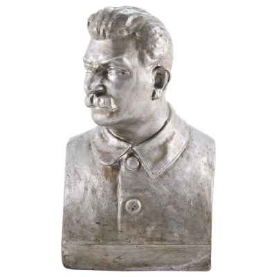 Скульптура «Бюст Сталина» СССР, завод Гжель 1938
