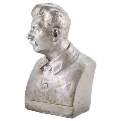 Скульптура «Бюст Сталина» СССР, завод Гжель 1938