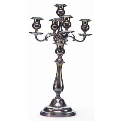 Канделябр 1896—1916 гг. Московское отделение Берндорфского завода А. Круппа 1896—1916 гг