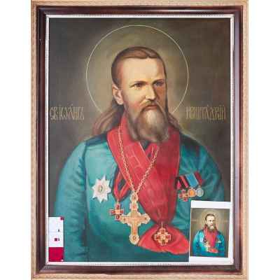 Портрет праведного Иоанна Кронштадского  конец ХХ века