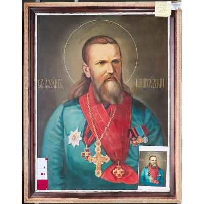 Портрет праведного Иоанна Кронштадского  конец ХХ века