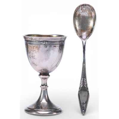 Набор подставка и ложечка для яйца  