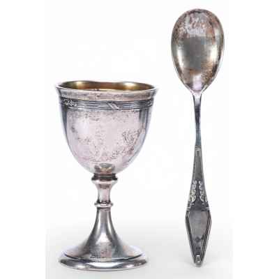 Набор подставка и ложечка для яйца  