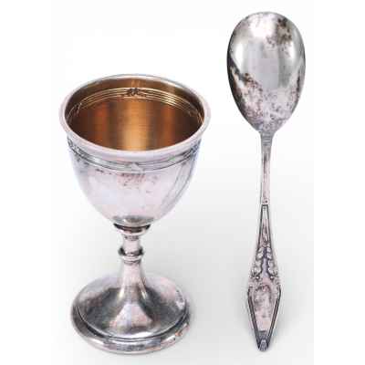 Набор подставка и ложечка для яйца  