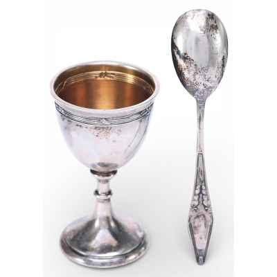 Набор подставка и ложечка для яйца  