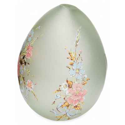 Яйцо пасхальное из светлого матового стекла.  конец XIX-начало ХХ вв