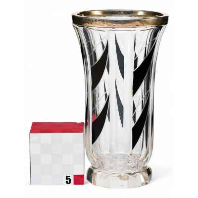 Ваза в стиле Ар Деко с росписью и серебром. Вена, Австрия 1920-гг