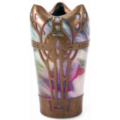 Ваза иридисцентное стекло Rindskopf 1900-е ar nuvo модерн Богемия Европа Начало XX века