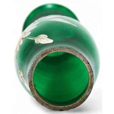 Ваза Ромашка Российская Империя стекло эмаль золочение кон. XIX - нач. XX вв. Россия 1910- е гг