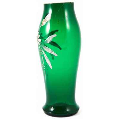 Ваза Ромашка Российская Империя стекло эмаль золочение кон. XIX - нач. XX вв. Россия 1910- е гг