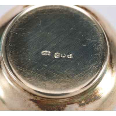 Сливочники парные серебро 800 пр. Италия 1960-е гг. 81 гр. Н-4,5 см. Италия 1960-е гг