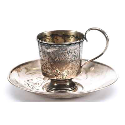 Чайная пара для холодных напитков, Москва Москва 1899-1908 гг