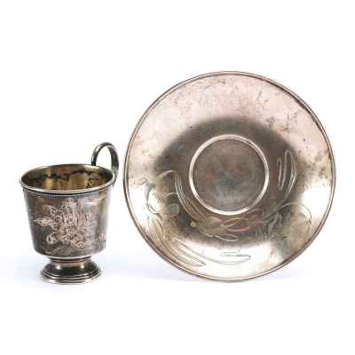 Чайная пара для холодных напитков, Москва Москва 1899-1908 гг