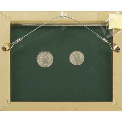 Две монеты номиналом 50 и 100 чешских крон Чехословакия 1949