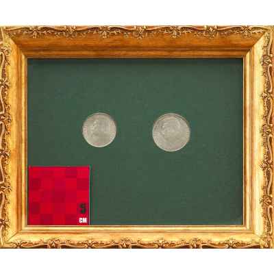 Две монеты номиналом 50 и 100 чешских крон Чехословакия 1949