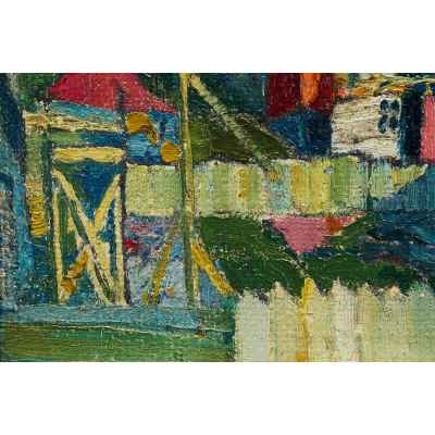 Картина Городок  1910-1920- гг