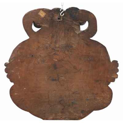 Барельеф Богоматерь с Младенцем и Иоанном Крестителем дерево XVII в. 39x39,5x6,2 см. Европа Вторая половина XVII века