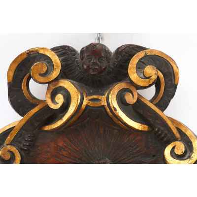 Барельеф Богоматерь с Младенцем и Иоанном Крестителем дерево XVII в. 39x39,5x6,2 см. Европа Вторая половина XVII века