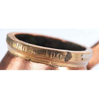 Мерка крючок П. И. Безукладников Пермь 1/100 ведра кон. XIX в. Н-13,3 см. Пермь конец XIX— начало XX вв