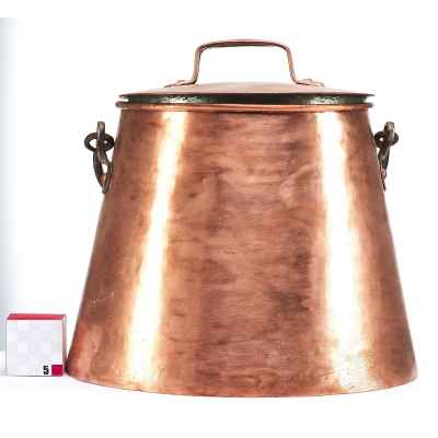 Медная емкость с крышкой Братья Злоказовы Екатеринбург 1904 г. Торговый дом “Братья Злоказовы” 1904