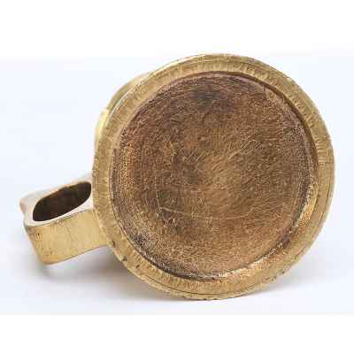 Мерка с ручкой Ф. Сан-Галли 1/200 ведра латунь РИ 1911 г. Н-5,1 см. Санкт Петербург 1911