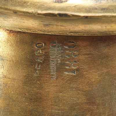 Мерное ведро Шапошниковых, латунь РИ 1880 г. Москва 1880