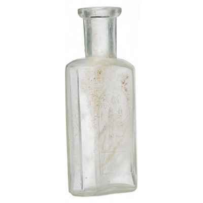 Пузырек для святого масла с изображением Симеона Верхотурского.  конец ХІХ-начало ХХ вв