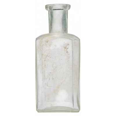 Пузырек для святого масла с изображением Симеона Верхотурского.  конец ХІХ-начало ХХ вв