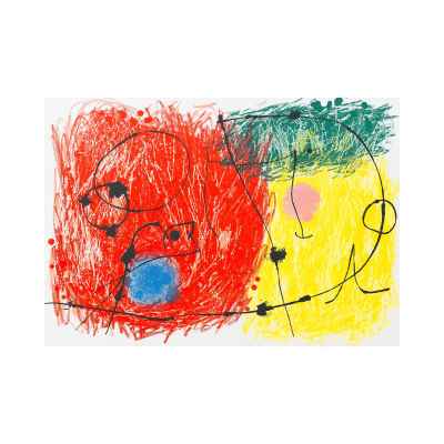 Картина «Композиция» Париж, Франция 1960-е гг