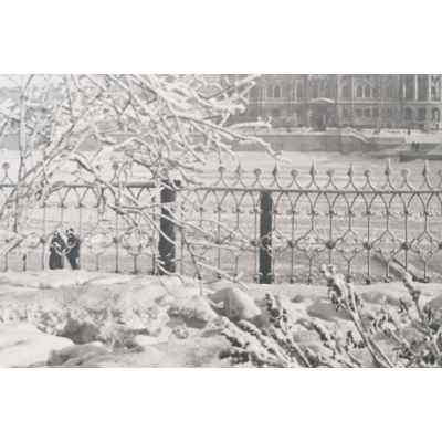 Б. С. Рябинин Фотография Вид на городской пруд Свердловск СССР 1930-е гг. 45x58,3 см. СССР. Свердловск 1930-гг