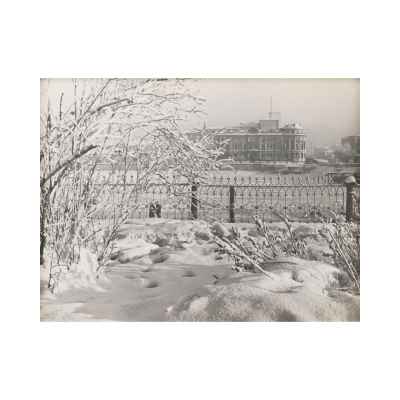 Б. С. Рябинин Фотография Вид на городской пруд Свердловск СССР 1930-е гг. 45x58,3 см. СССР. Свердловск 1930-гг