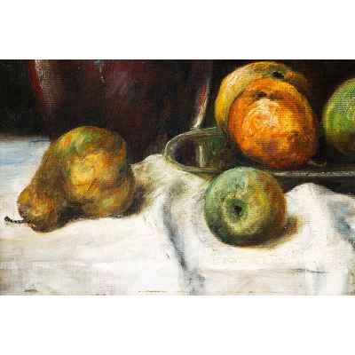 Jud Zwaart Натюрморт с серебряным кувшином х/м Австрия 1920-гг. 34x46 см. Австрия 1920-гг