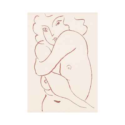 Анри Матисс литография Ню ок. 1930-35 гг 24,5x20 см.  около 1930-35 гг