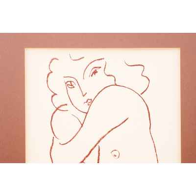 Анри Матисс литография Ню ок. 1930-35 гг 24,5x20 см.  около 1930-35 гг