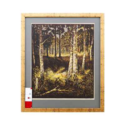 Новиченко В. А. линогравюра Лето 1983 г. 56x46 см.  1983