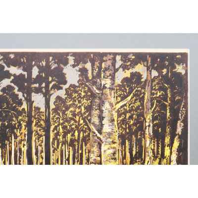 Новиченко В. А. линогравюра Лето 1983 г. 56x46 см.  1983