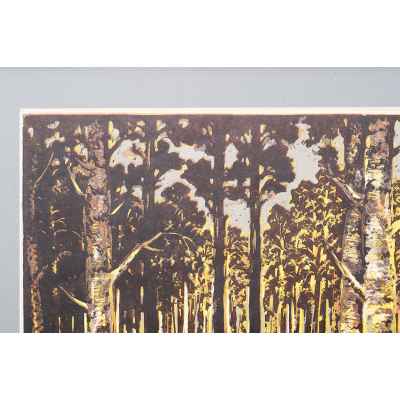 Новиченко В. А. линогравюра Лето 1983 г. 56x46 см.  1983